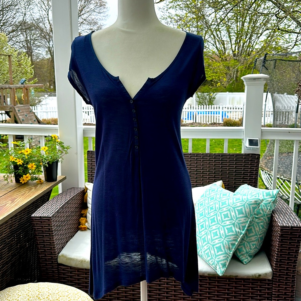 Vintage Ambiance Apparel SS Asymmetrical Top
